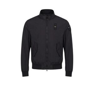 Blauer Black Polyamide Men's Bomber